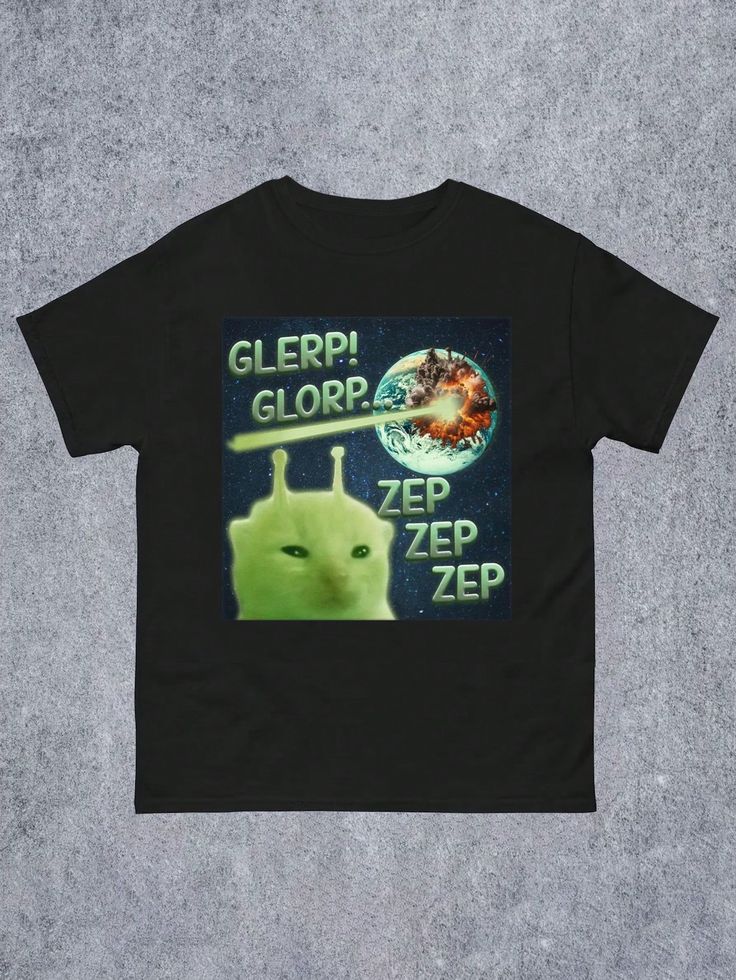 Glerp Glorp Funny Alien Typography