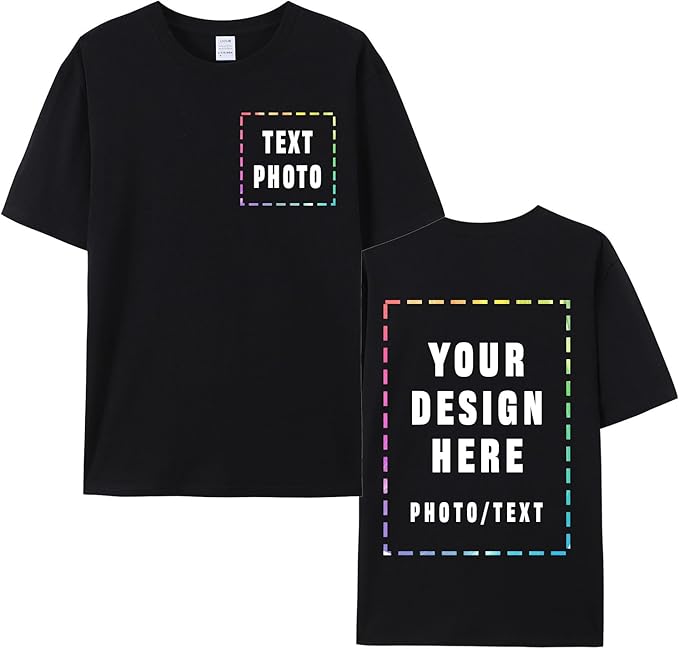 Custom add your design Front & Back, Tshirt, Sweatshirt, Hoodie